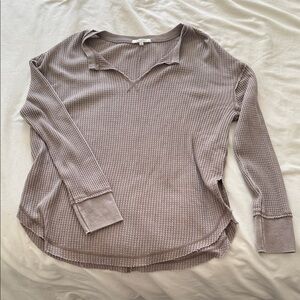 Z Supply Mauve Long Sleeve Top